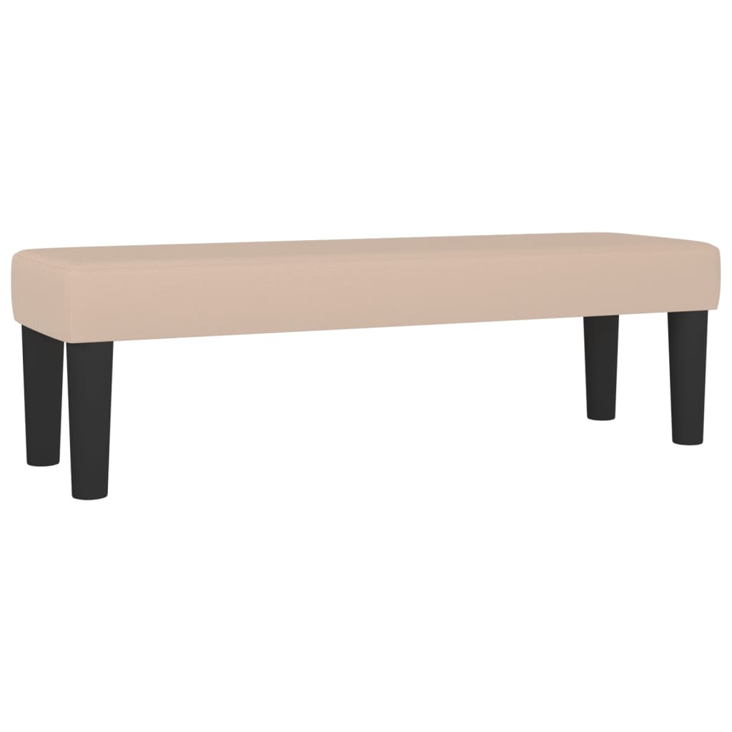 Klupa boja cappuccina 100x30x30 cm od umjetne kože