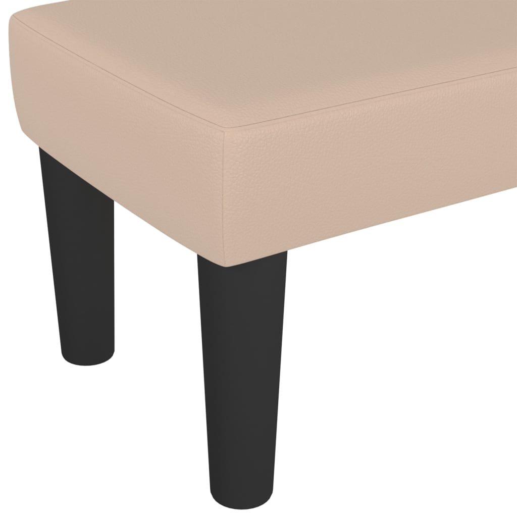 Klupa boja cappuccina 100x30x30 cm od umjetne kože