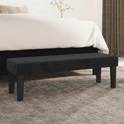 Klupa crnai 100x30x30 cm baršunasti