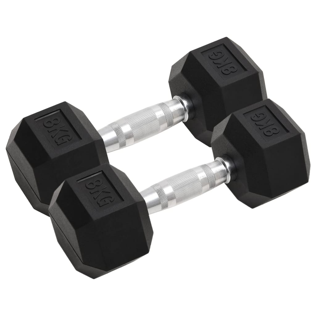 Jednoručni utezi 2 kom 16 kg ukupno lijevano željezo