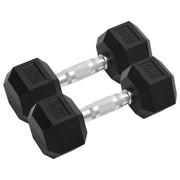 Jednoručni utezi 2 kom 16 kg ukupno lijevano željezo