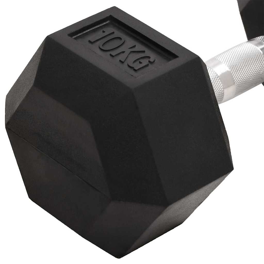Jednoručni utezi 2 kom 20 kg ukupno lijevano željezo