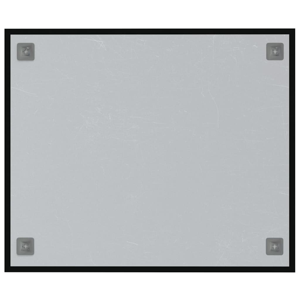 Zidna magnetna ploča crna 60 x 50 cm od kaljenog stakla