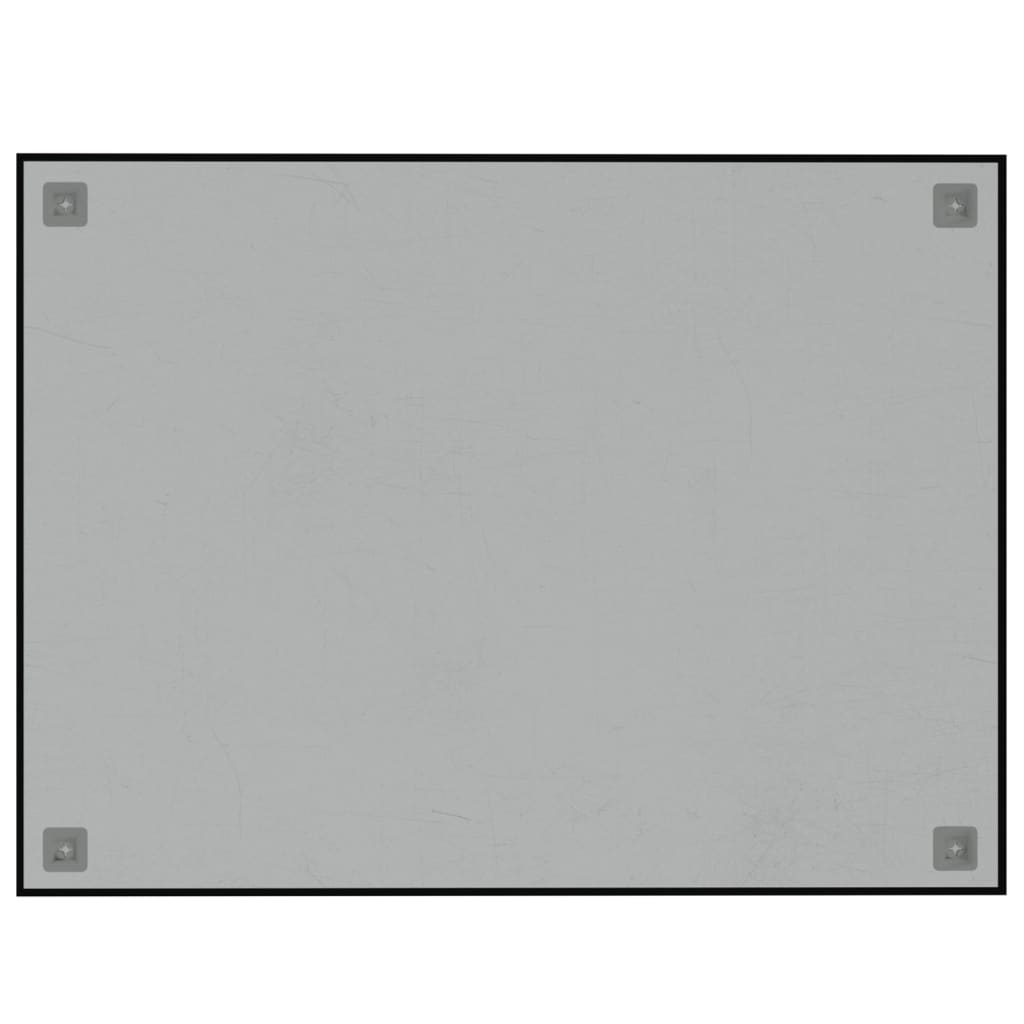 Zidna magnetna ploča crna 80 x 60 cm od kaljenog stakla