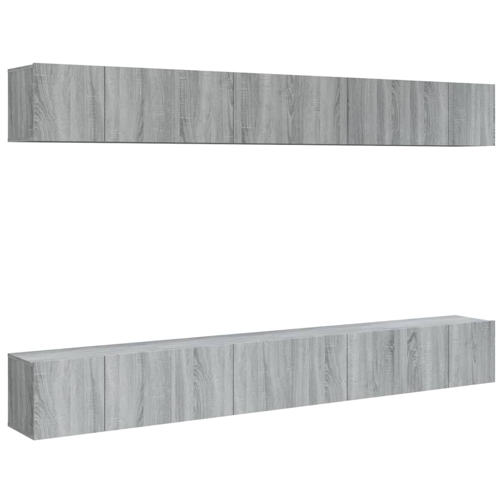 TV ormarići 8 kom boja hrasta 60 x 30 x 30 cm konstruirano drvo