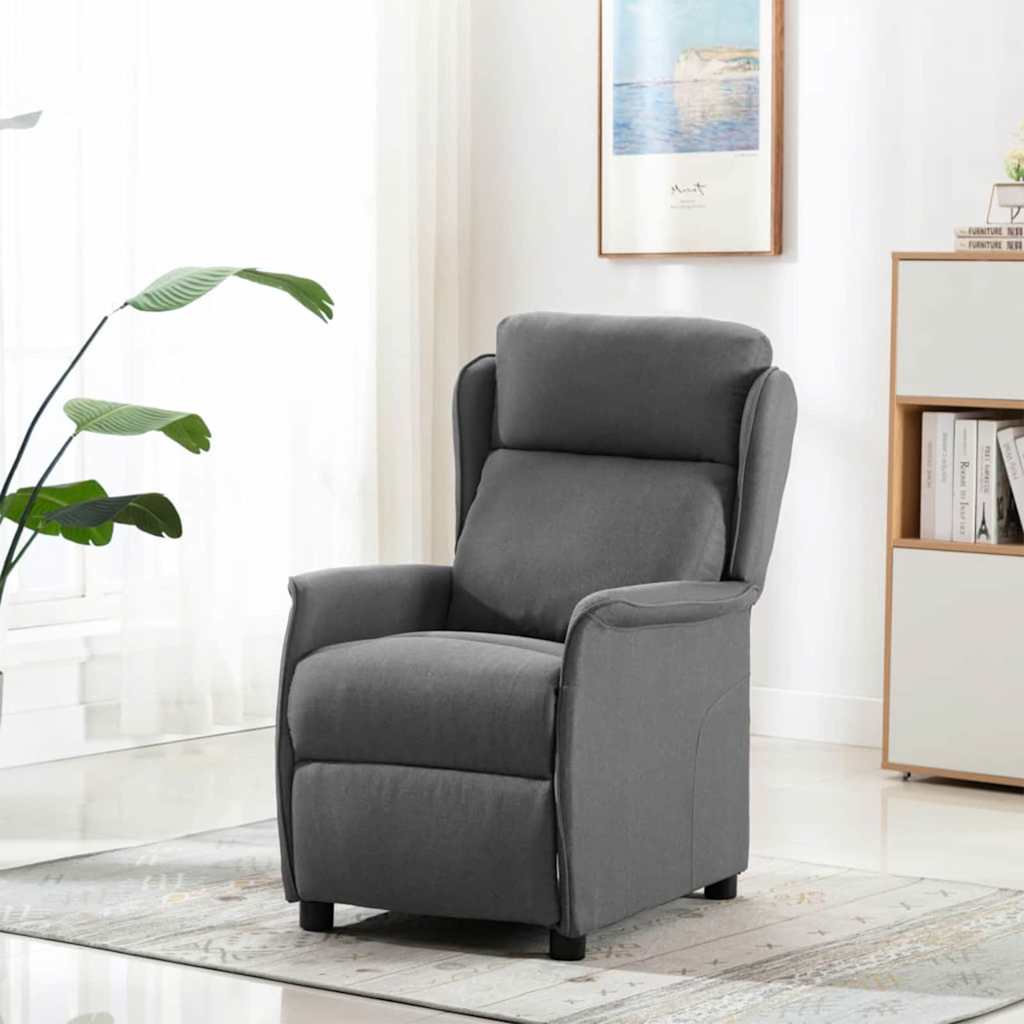 Massagerica Svijetlo siva 93.5 x 67.5 x 101.5 cm tkanina