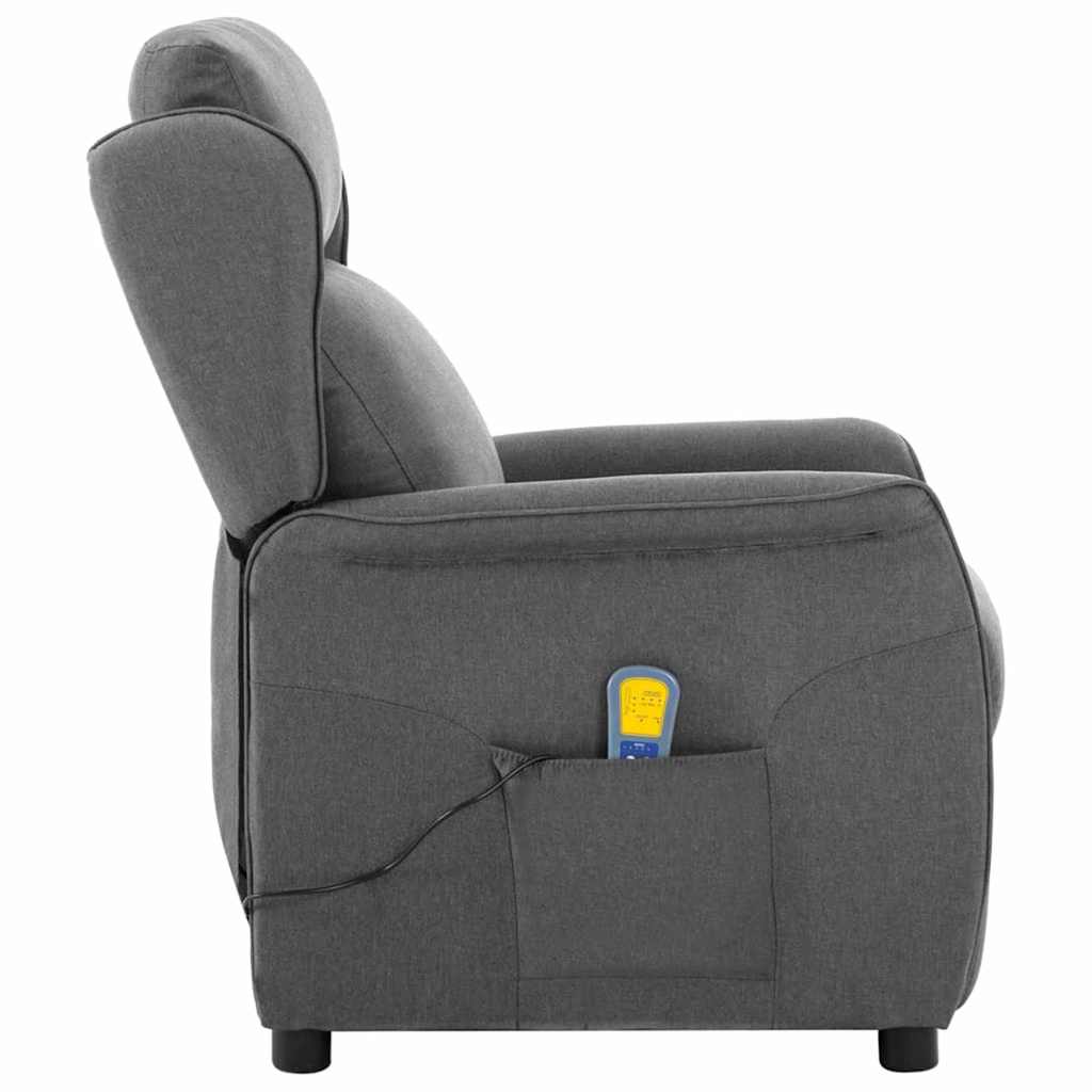 Massagerica Svijetlo siva 93.5 x 67.5 x 101.5 cm tkanina