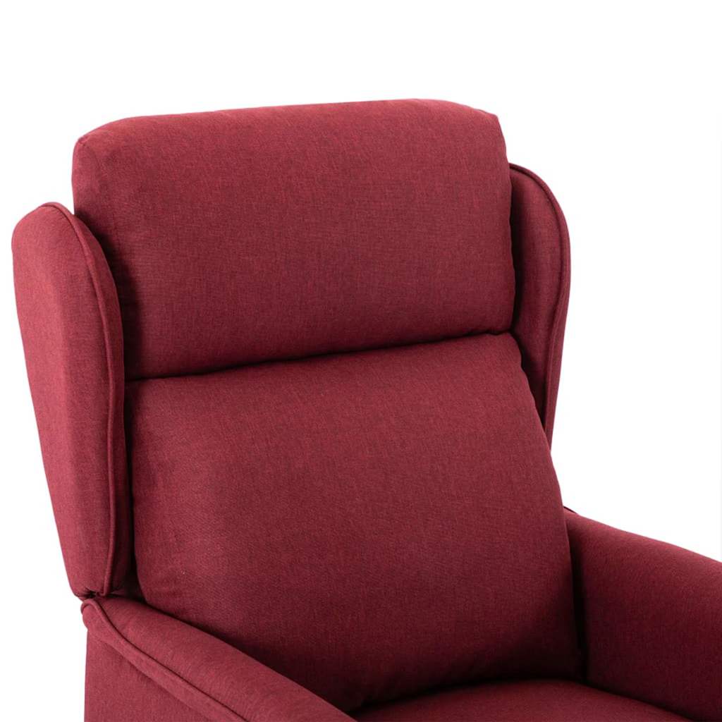 Massagerica s jastukom Burgundac 93.5 x 67.5 x 101.5 cm tkanina