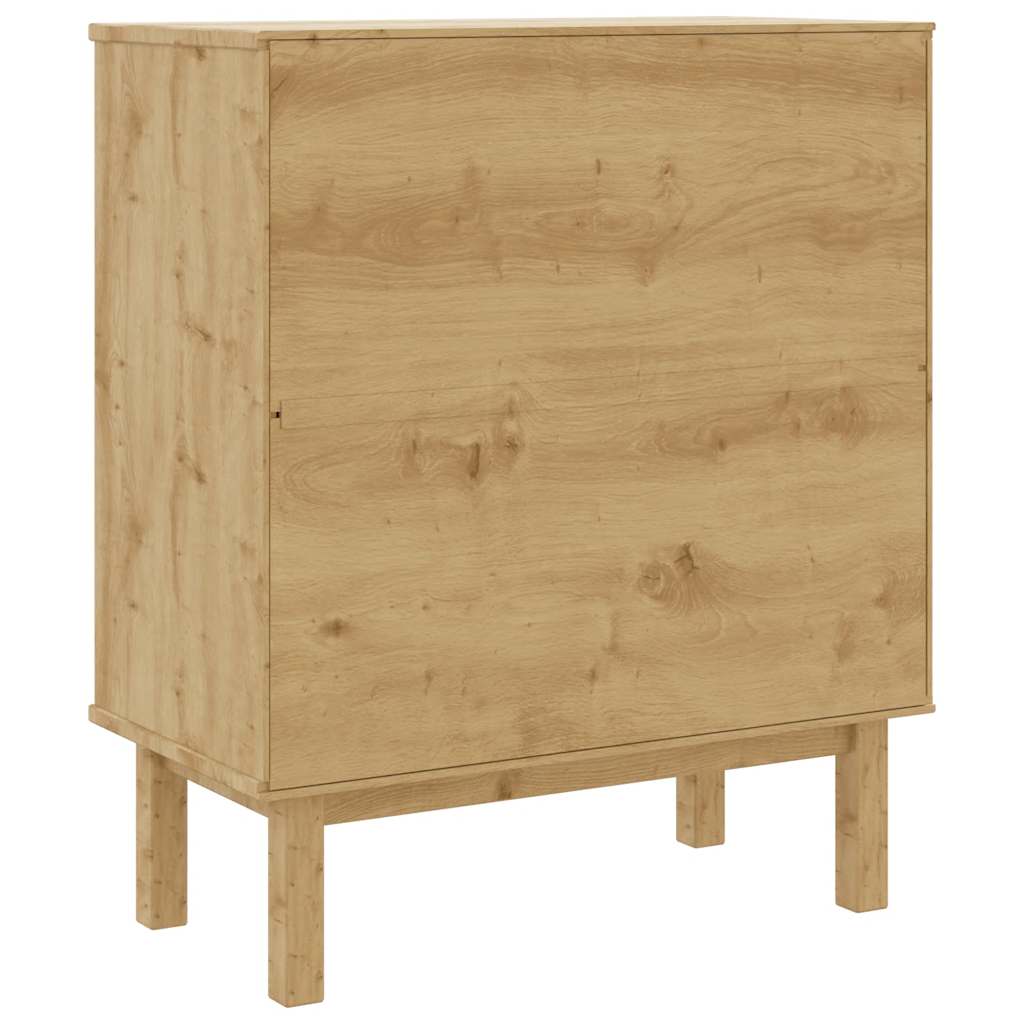 Ladičar OTTA smeđe-sivi 76,5 x 39,5 x 90 cm od masivne borovine