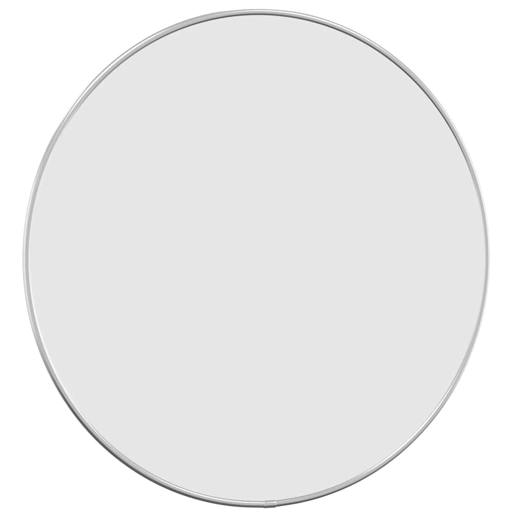 Zidno ogledalo srebrno Ø 50 cm okruglo