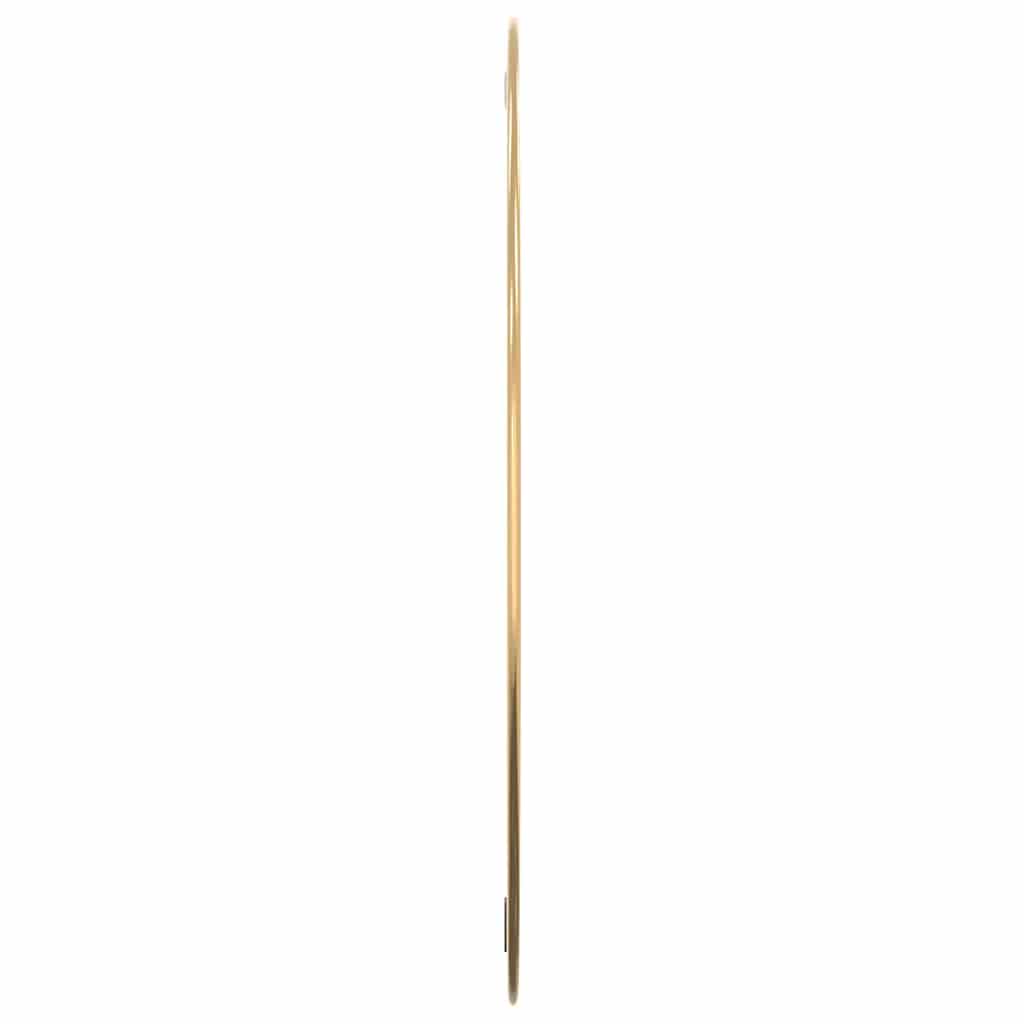 Zidno ogledalo zlatno Ø 60 cm okruglo