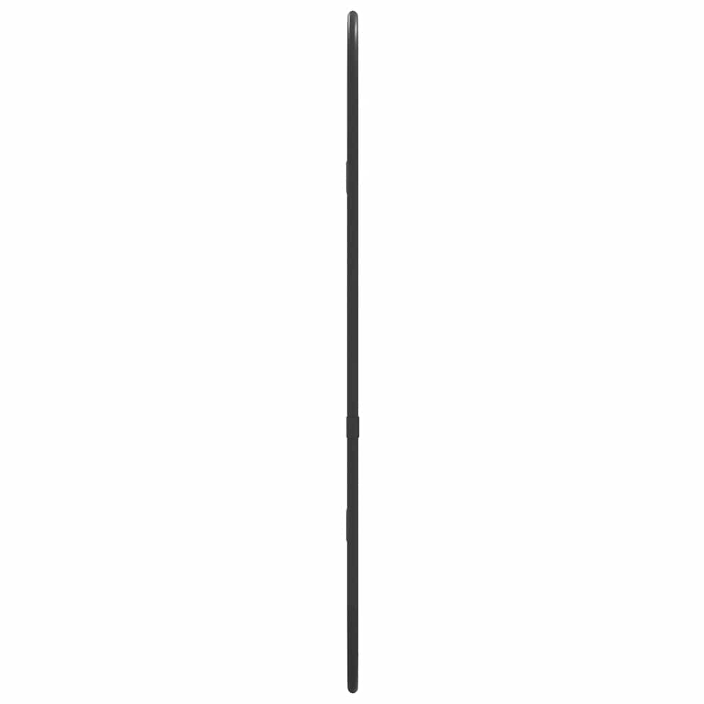 Zidno ogledalo crna 50x20 cm ovalno