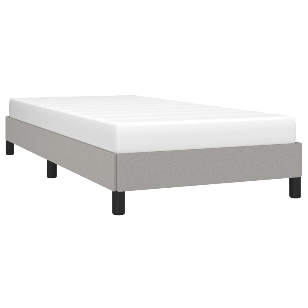 Okvir za krevet bez madraca svjetlosivi 80x200 cm od tkanine