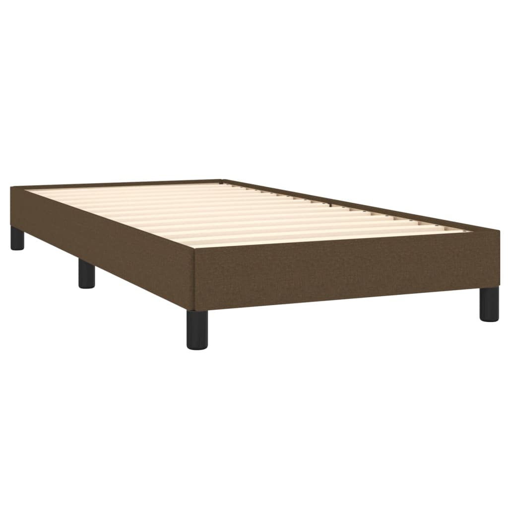 Okvir za krevet bez madraca tamnosmeđi 80x200 cm od tkanine