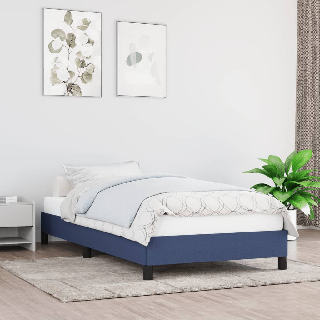 Okvir za krevet bez madraca plava 80x200cm od tkanine