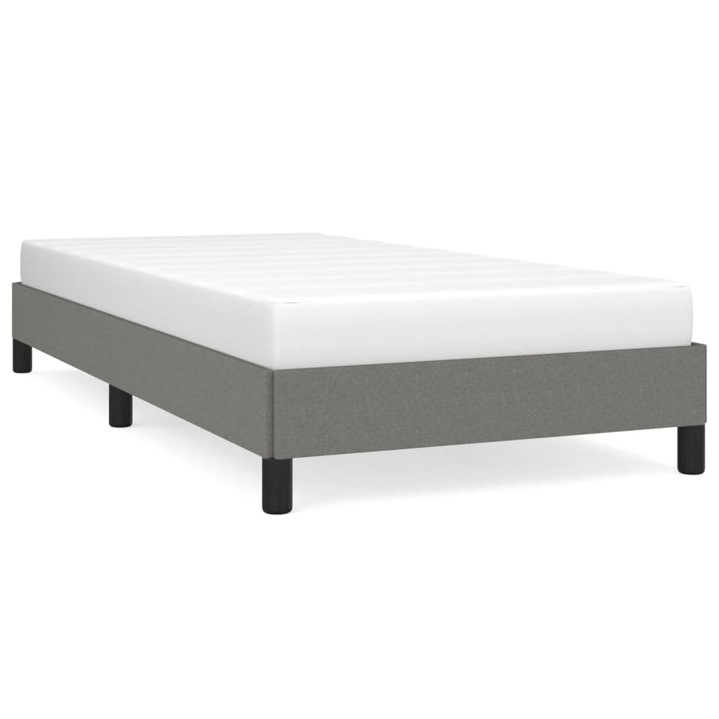 Okvir za krevet bez madraca tamnosivi 90x190 cm od tkanine