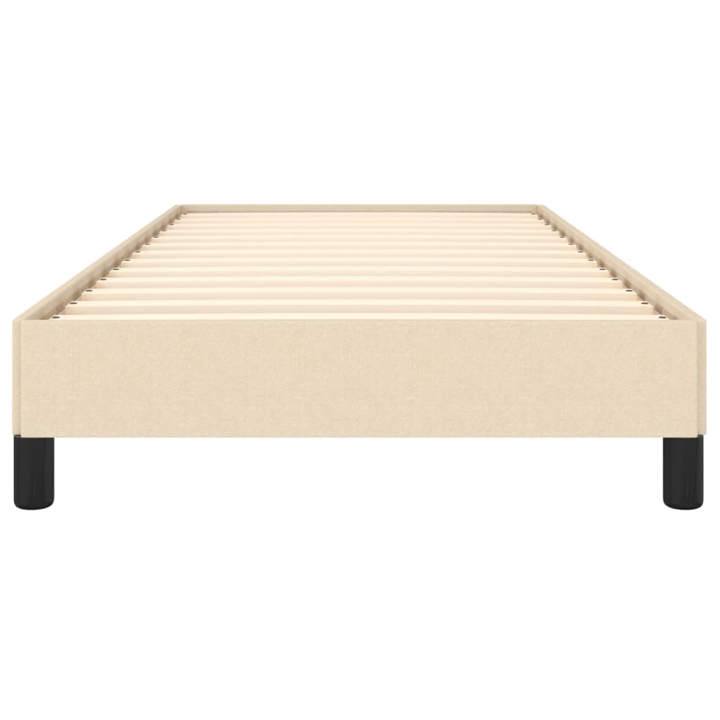 Okvir za krevet bez madraca krem 90x200cm od tkanine