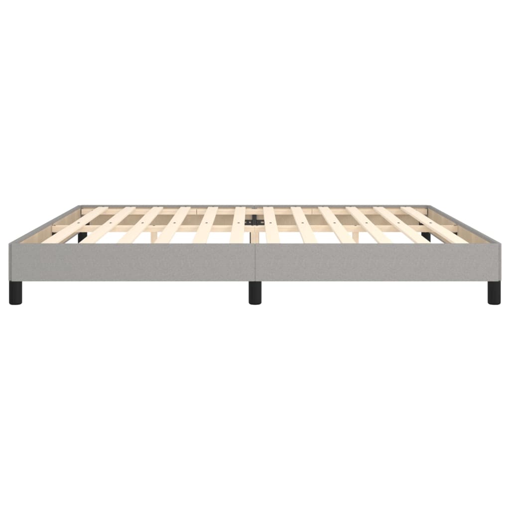 Okvir za krevet bez madraca svjetlosivi 200 x 200 cm od tkanine