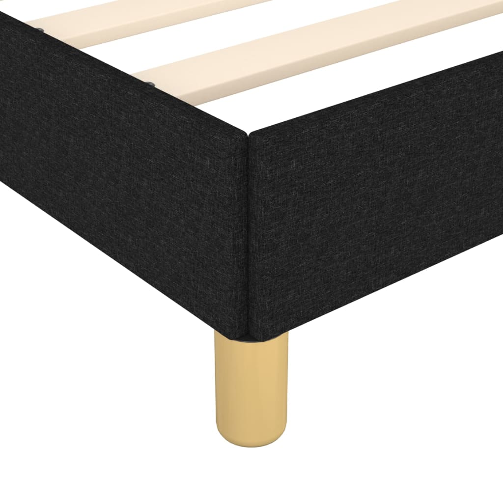 Okvir za krevet bez madraca crni 80x200cm od tkanine