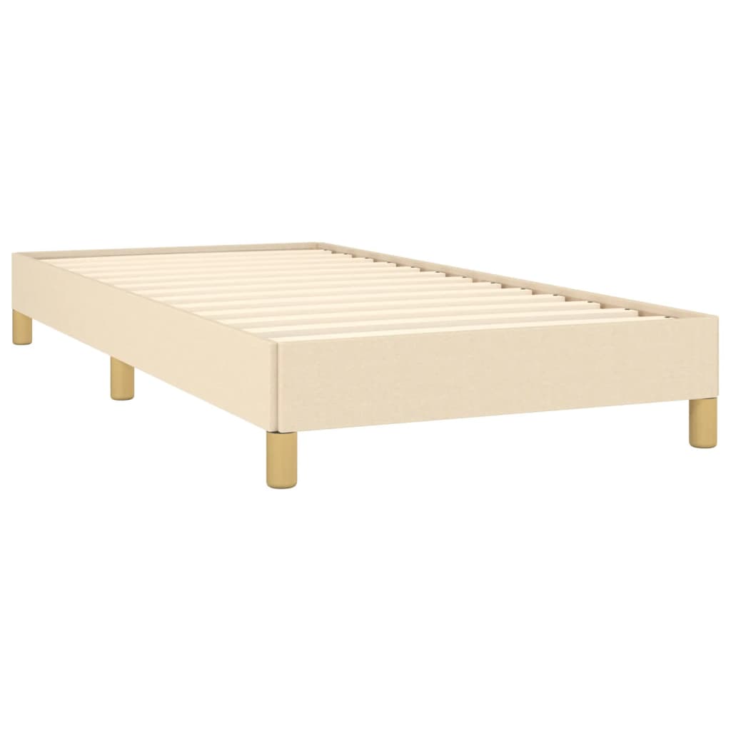 Okvir za krevet bez madraca krem 90x190cm od tkanine