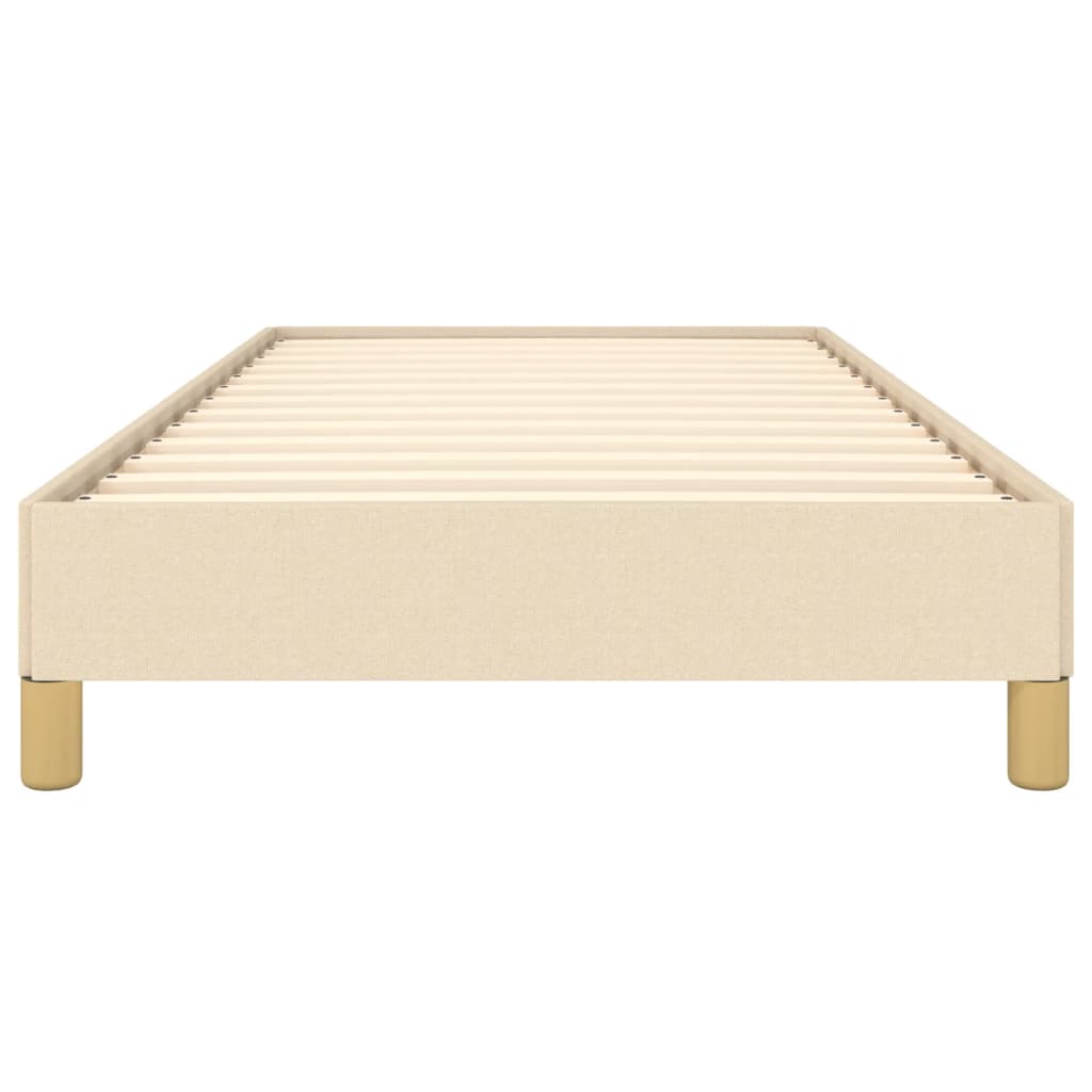 Okvir za krevet bez madraca krem 90x200cm od tkanine