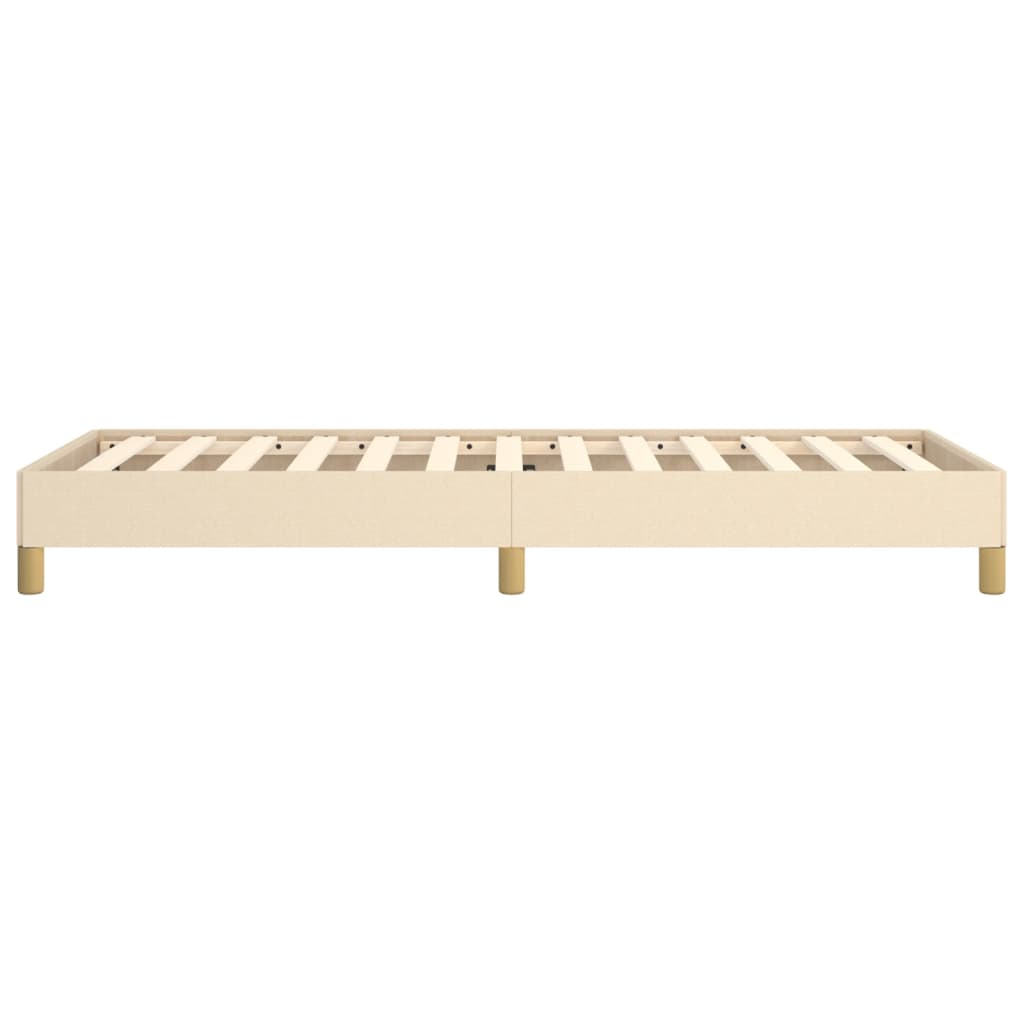 Okvir za krevet bez madraca krem 100 x 200 cm od tkanine