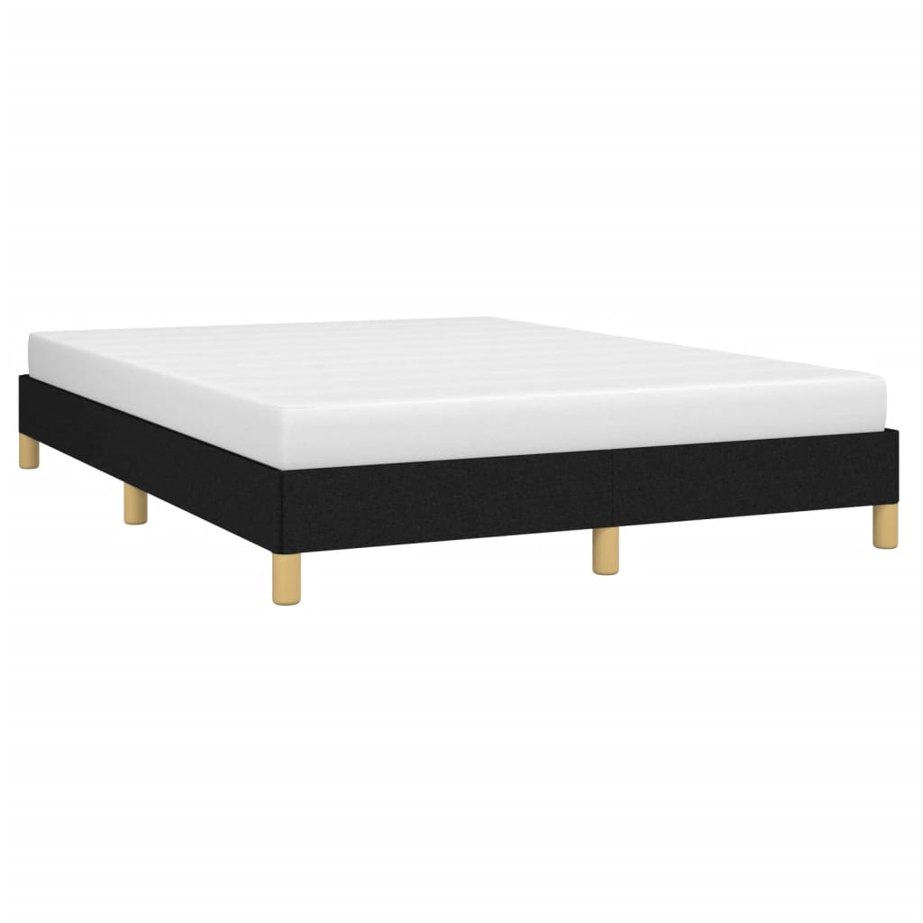 Okvir za krevet bez madraca crni 140 x 190 cm od tkanine