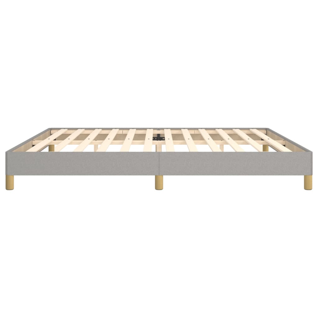 Okvir za krevet bez madraca svjetlosivi 200 x 200 cm od tkanine