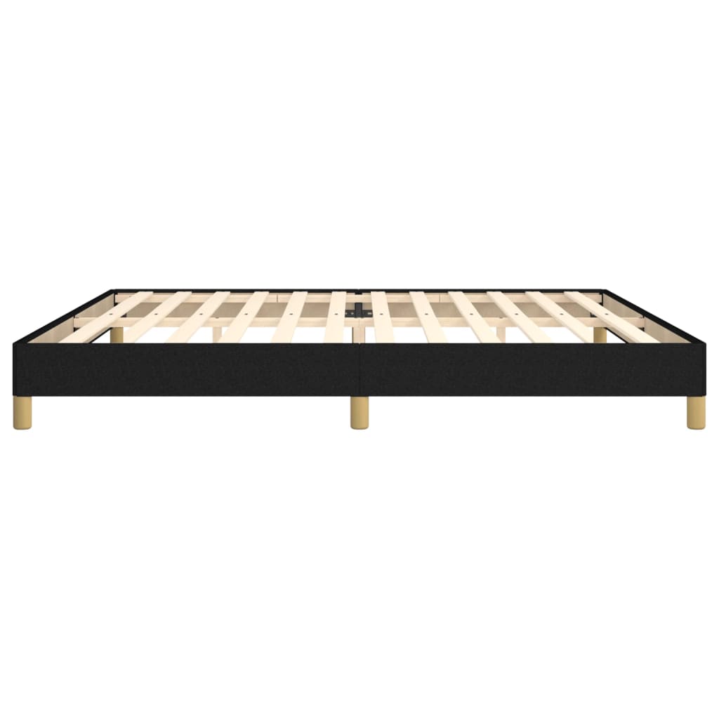 Okvir za krevet bez madraca crni 200x200 cm od tkanine