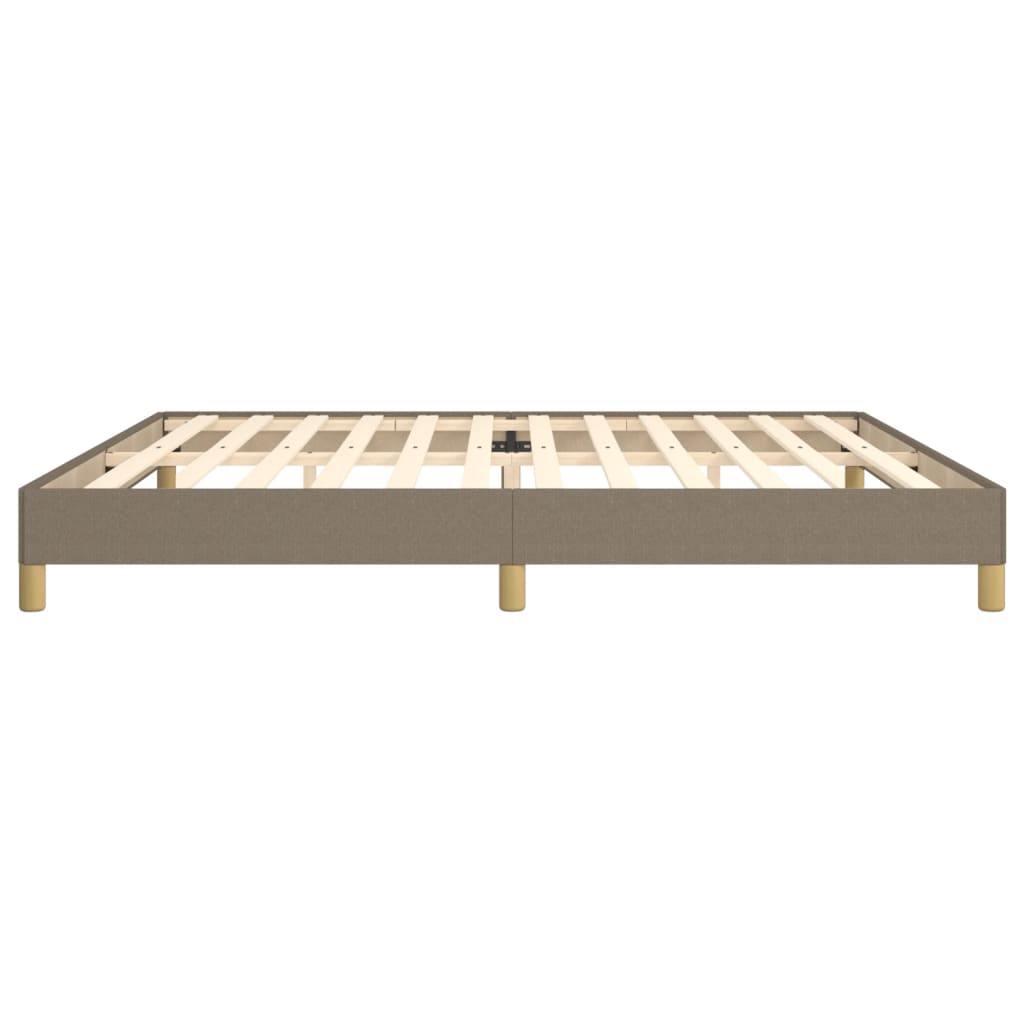 Okvir za krevet bez madraca smeđesivi 200x200 cm od tkanine