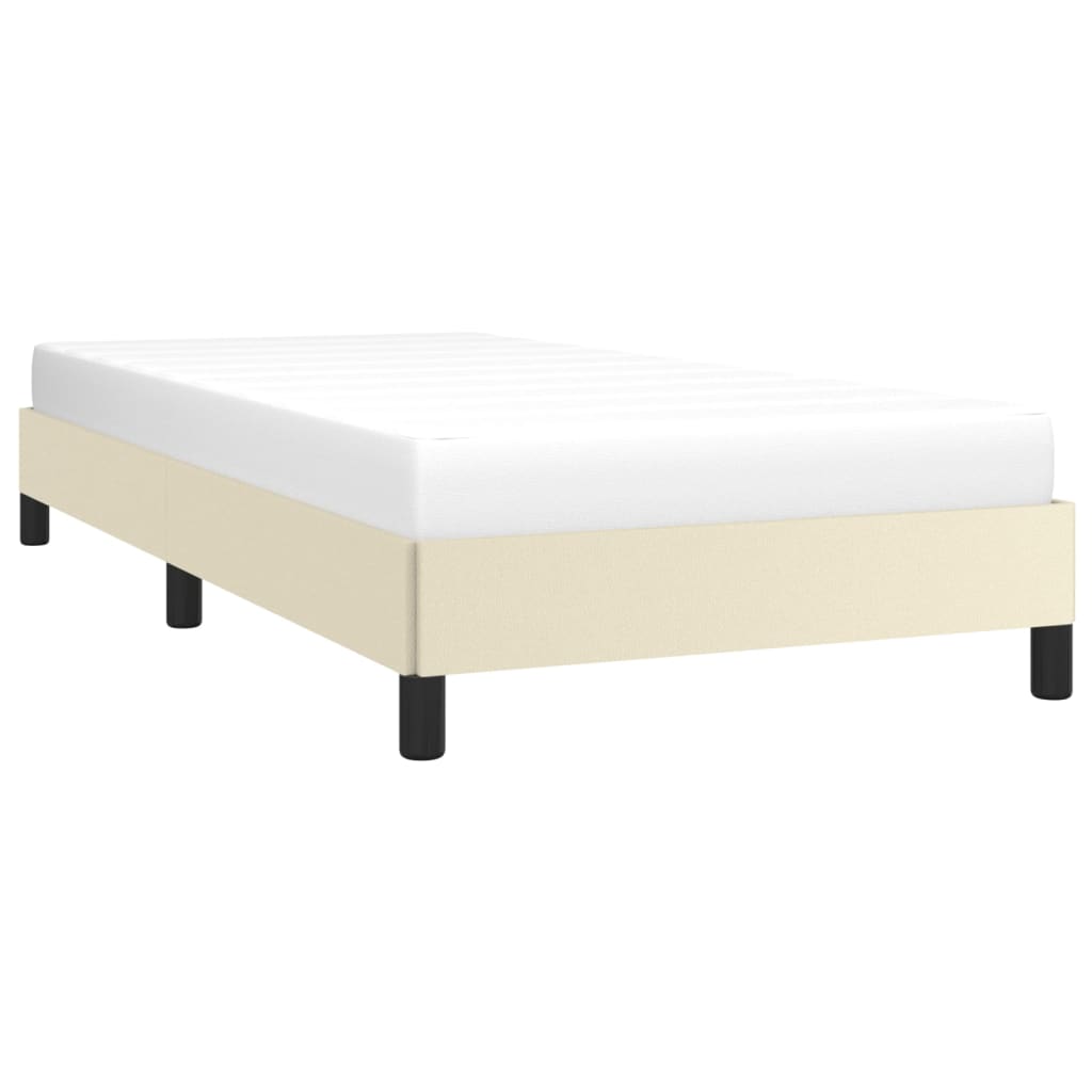 Okvir za krevet krem 90x200 cm od umjetne kože