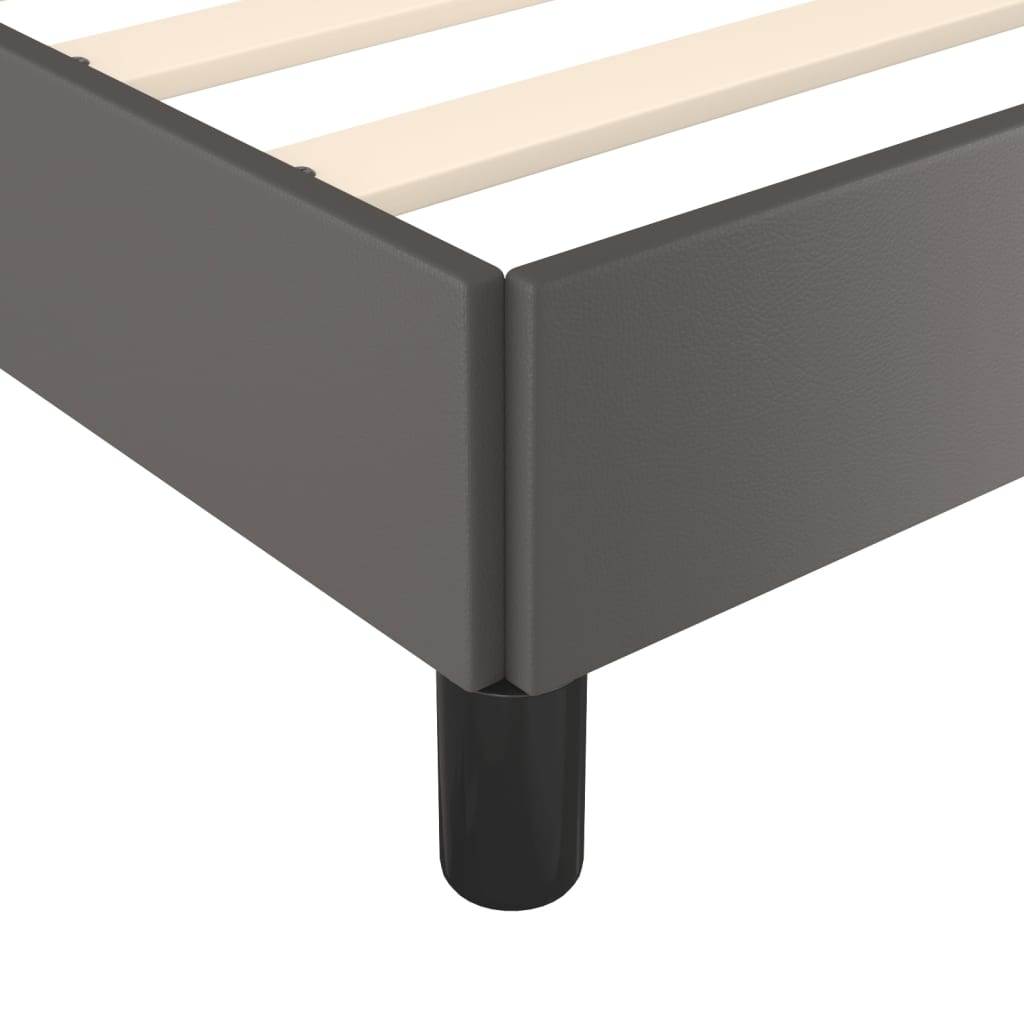 Okvir za krevet sivi 90x200 cm od umjetne kože