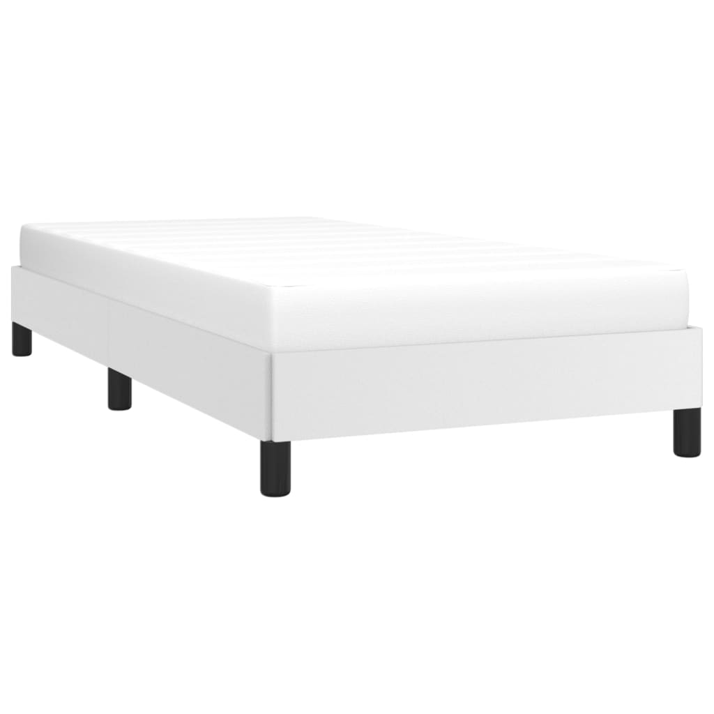 Okvir za krevet bijela 100x200 cm od umjetne kože