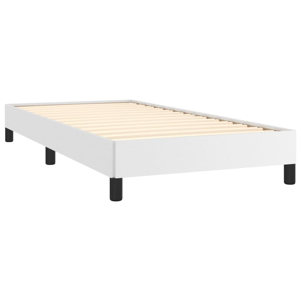 Okvir za krevet bijela 100x200 cm od umjetne kože