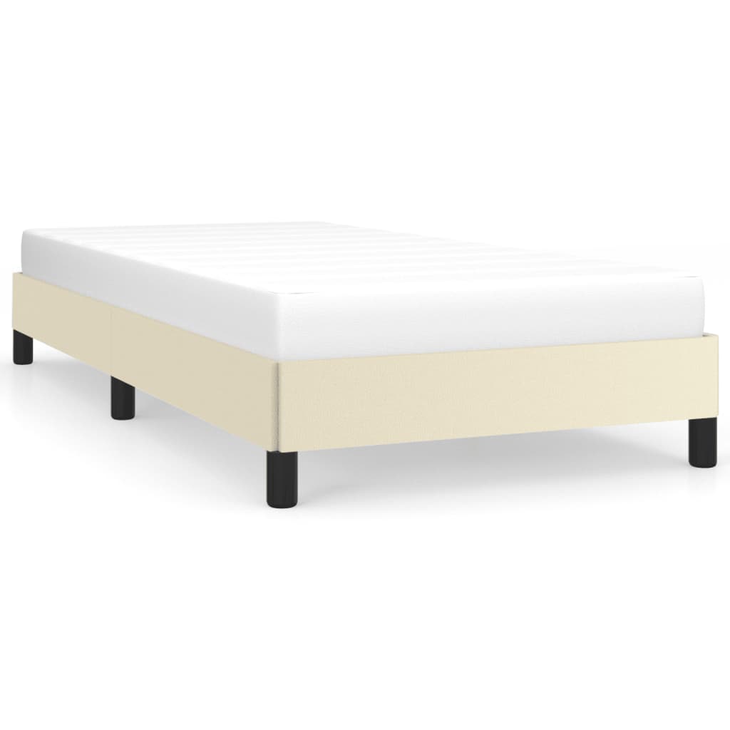 Okvir za krevet krem 100x200 cm od umjetne kože
