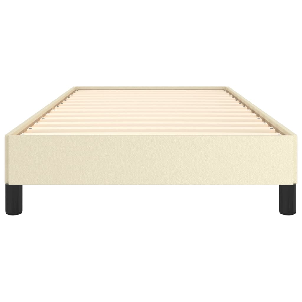 Okvir za krevet krem 100x200 cm od umjetne kože