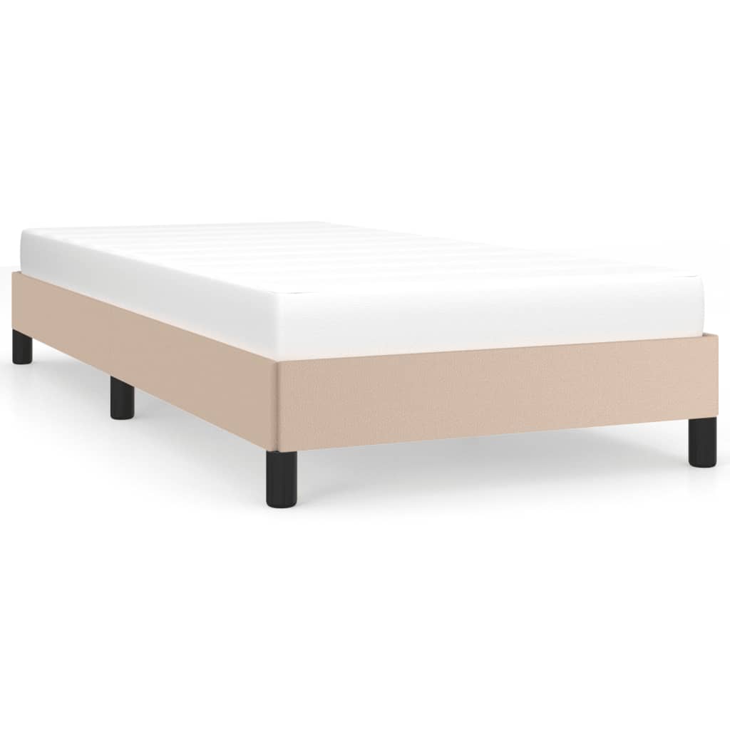 Okvir za krevet boja cappuccina 100x200 cm umjetna koža
