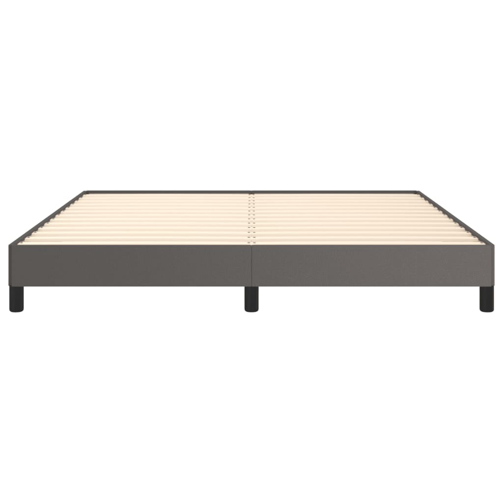 Okvir za krevet sivi 160x200 cm od umjetne kože