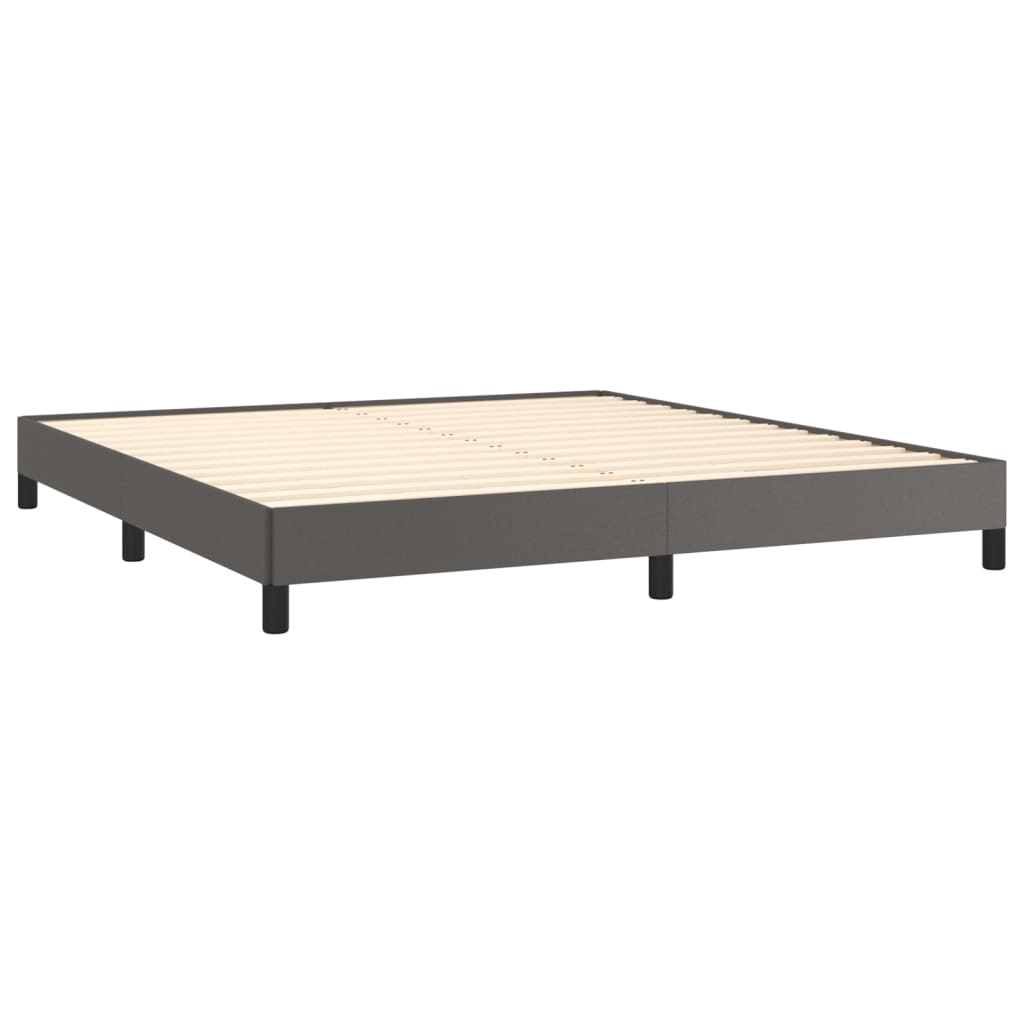 Okvir za krevet sivi 180x200 cm od umjetne kože