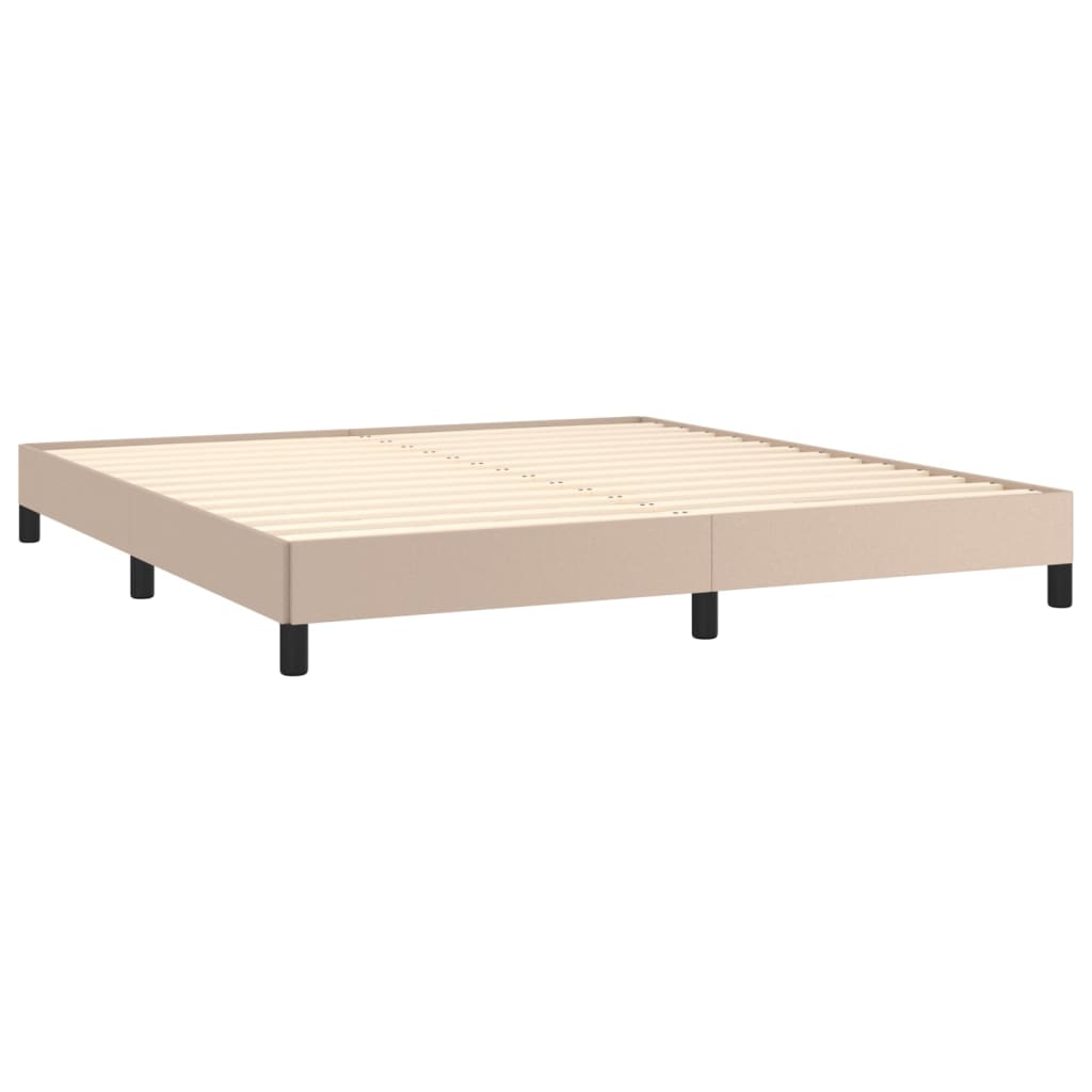Okvir za krevet boja cappuccina 180x200 cm od umjetne kože