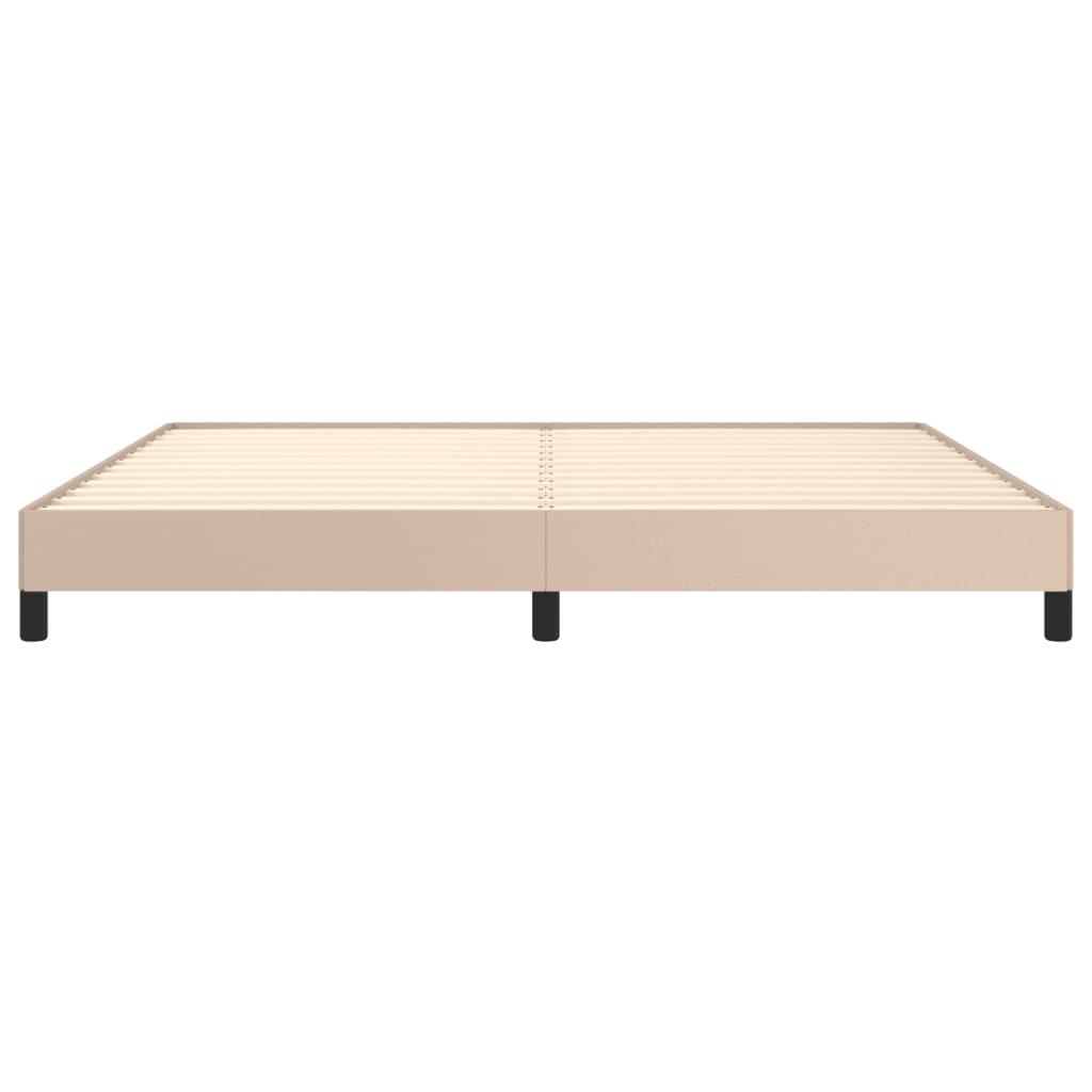 Okvir za krevet boja cappuccina 200x200 cm od umjetne kože