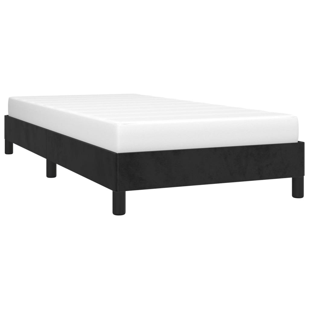Okvir za krevet crni 80 x 200 cm baršunasti
