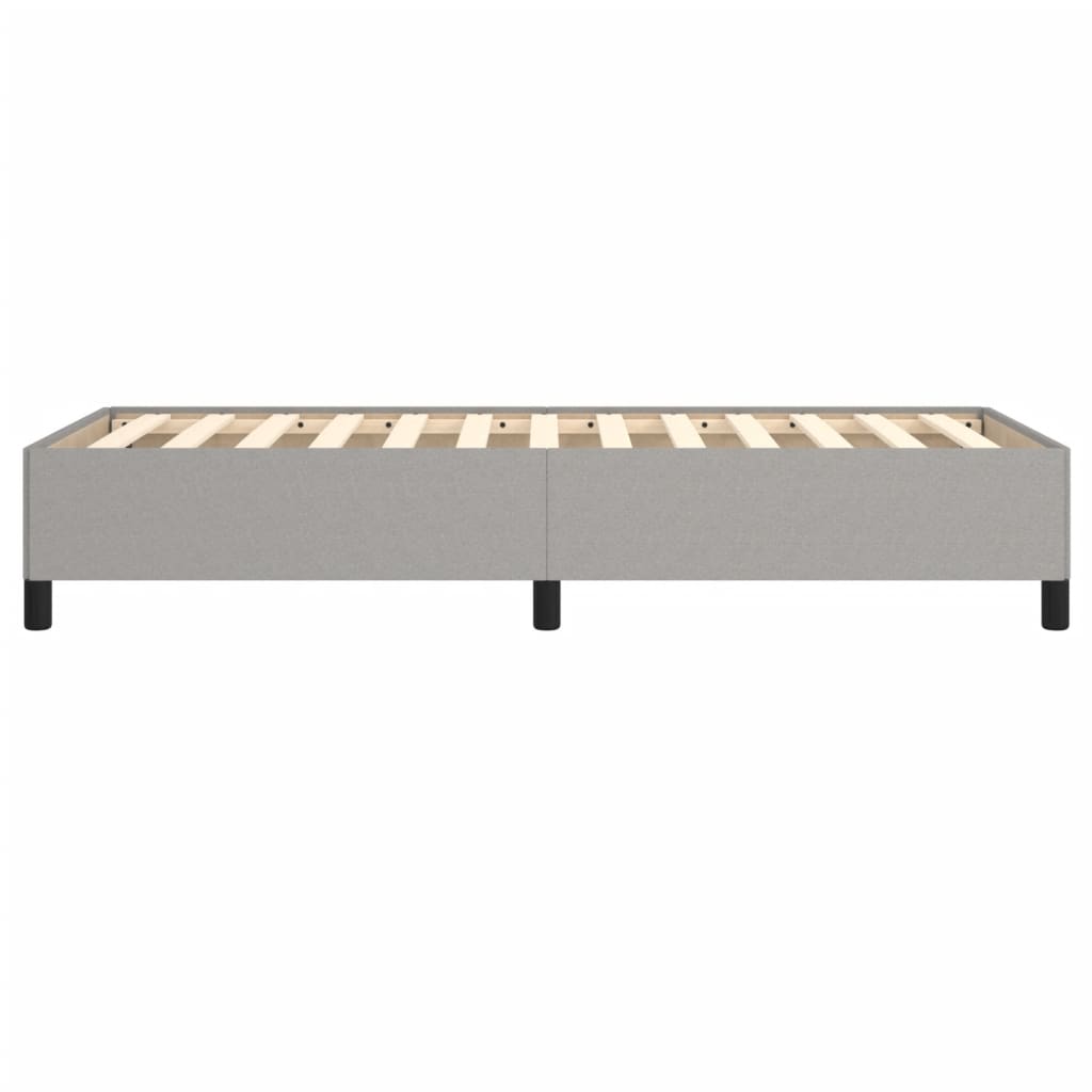 Okvir za krevet bez madraca svjetlosivi 80x200 cm od tkanine