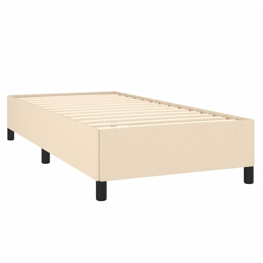 Okvir za krevet bez madraca krem 90x190cm od tkanine
