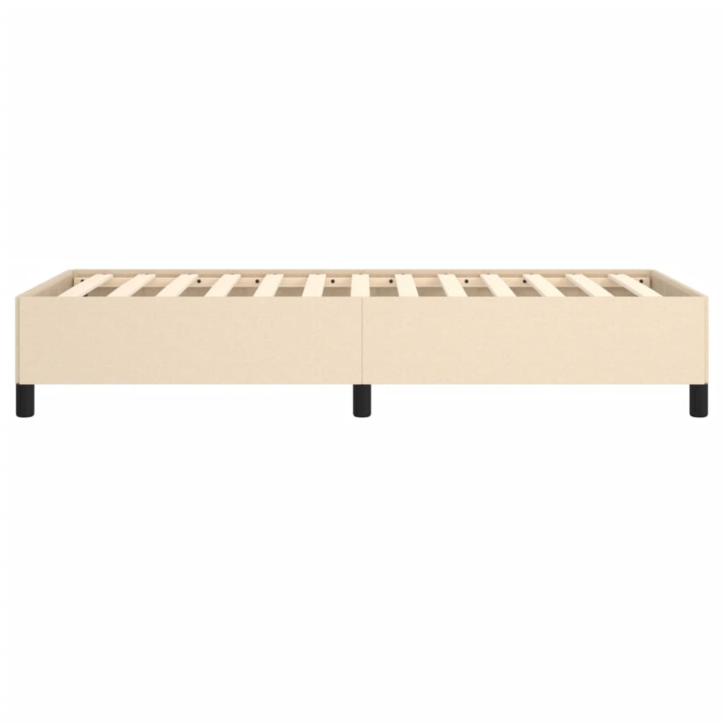 Okvir za krevet bez madraca krem 90x190cm od tkanine