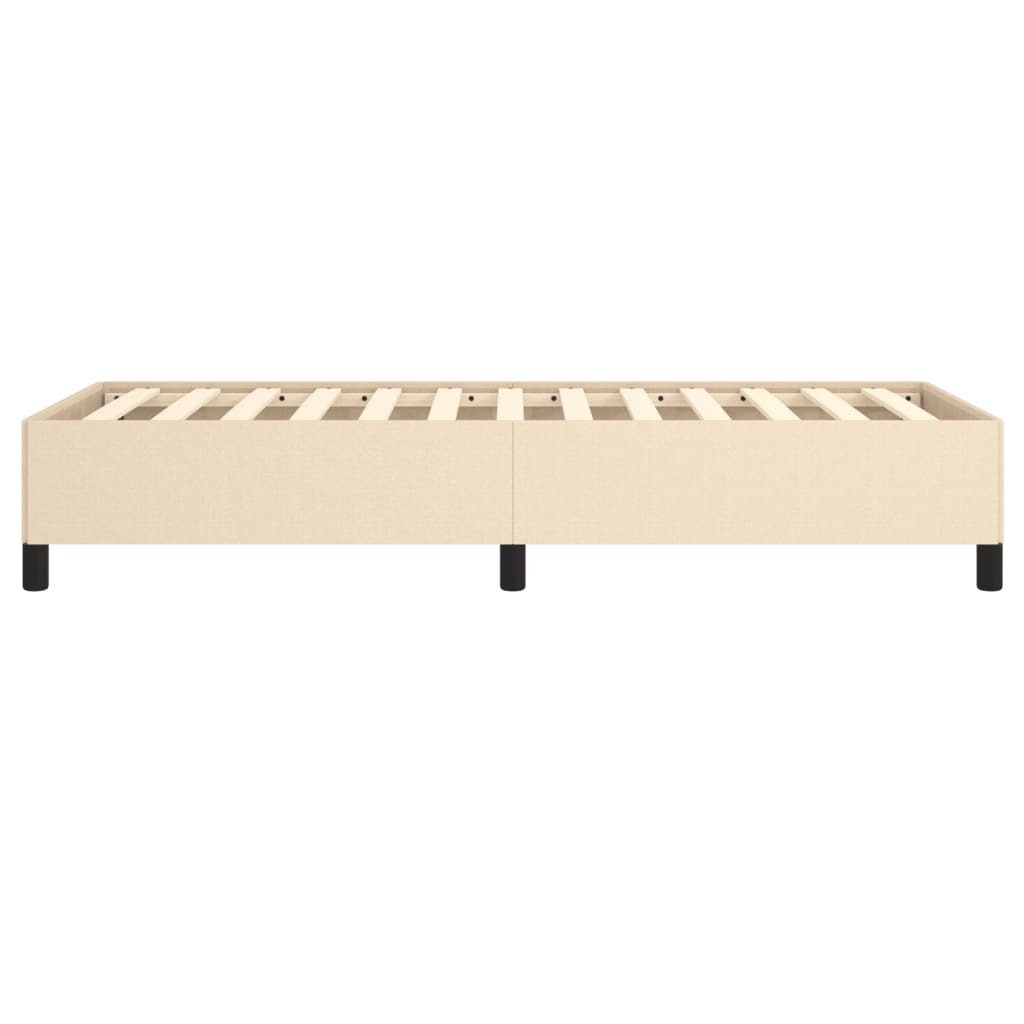 Okvir za krevet bez madraca krem 90x200cm od tkanine