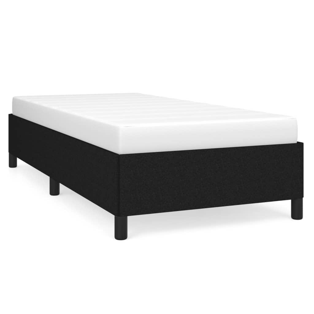 Okvir za krevet bez madraca crni 100x200 cm od tkanine