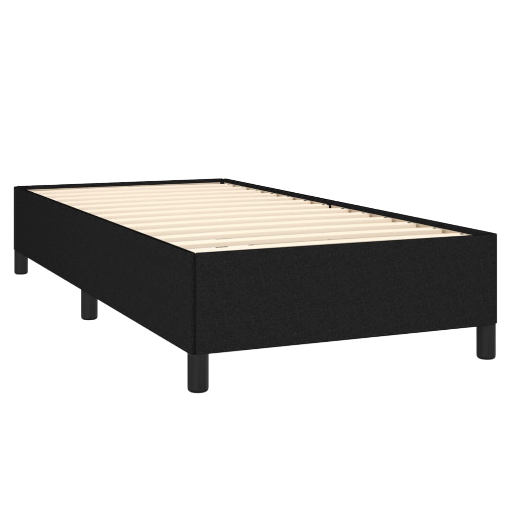 Okvir za krevet bez madraca crni 100x200 cm od tkanine