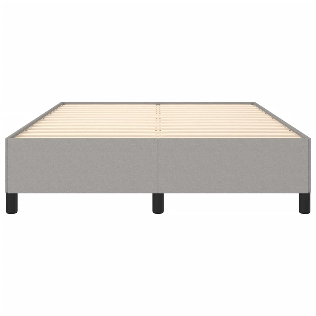 Okvir za krevet bez madraca svjetlosivi 140 x 190 cm od tkanine