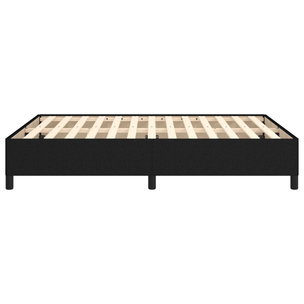 Okvir za krevet bez madraca crni 140 x 190 cm od tkanine